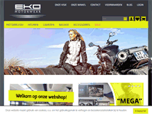 Tablet Screenshot of eko-motorwear.com